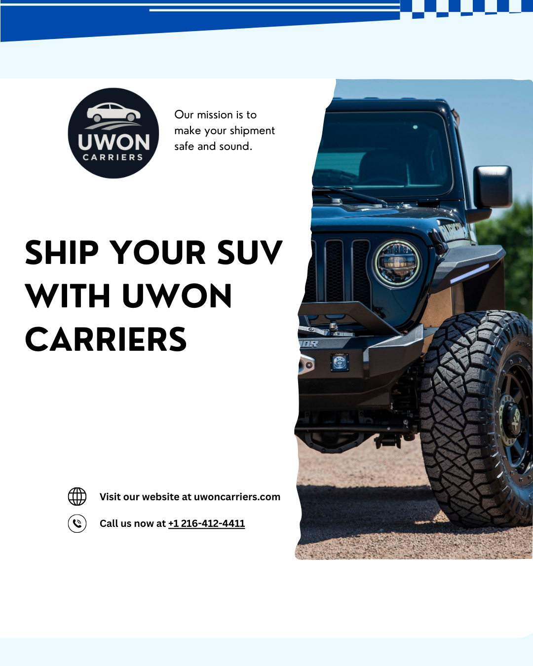 Hassle-Free SUV Shipping Across the U.S. with UWON Carriers